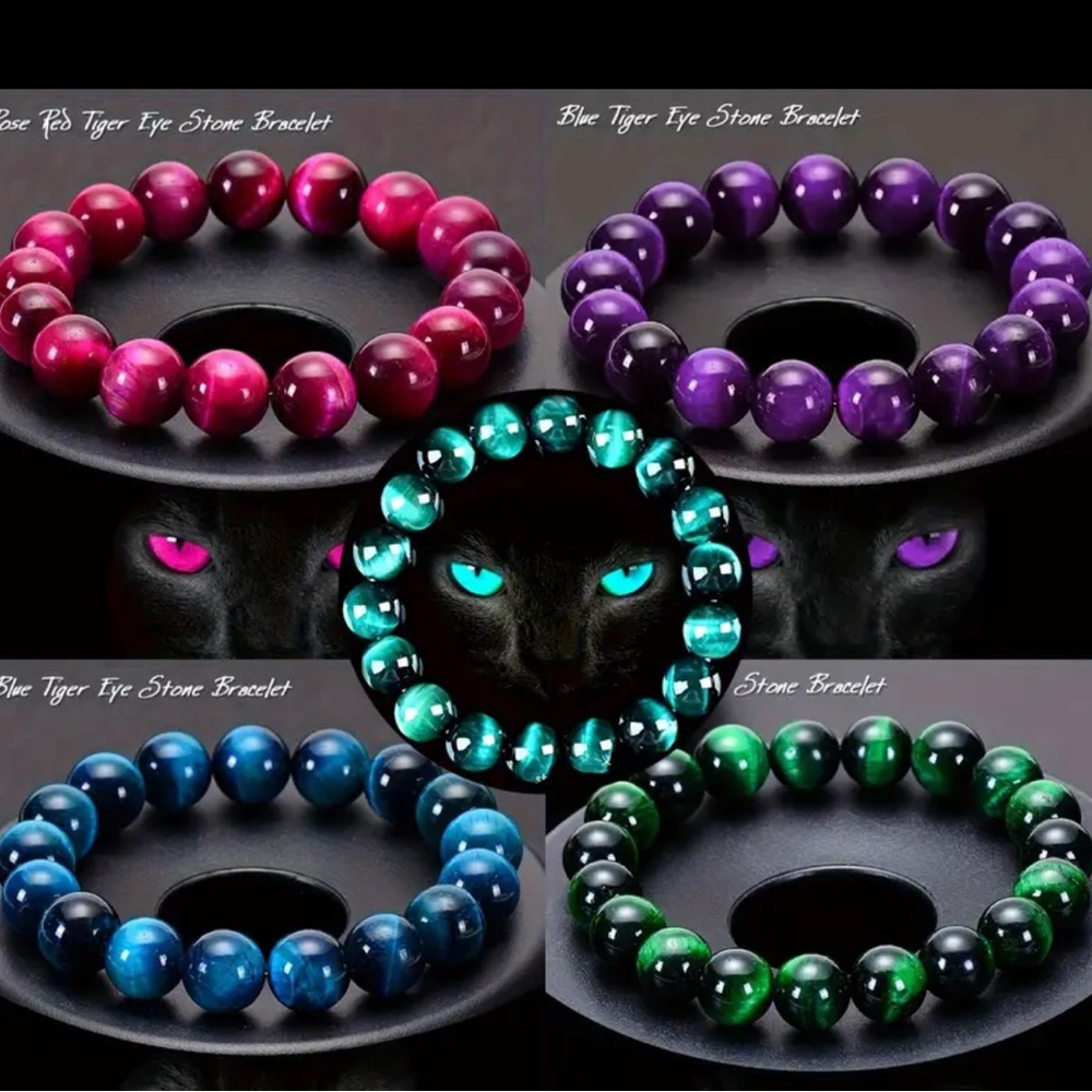 🎉🎁🎉🎉 Vibrant Tiger Eye Bracelet Collection